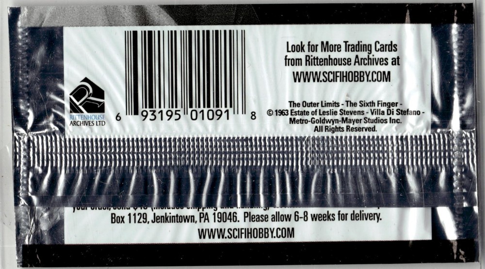 EMPTY Wrapper The Outter Limits Art 1