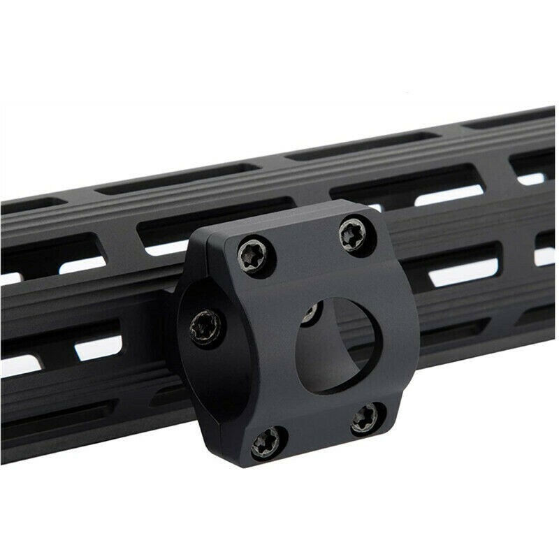 Tactical MLOK Offset Light Mount 1" Ring Mount for M-LOK Rail Flashlight Scope