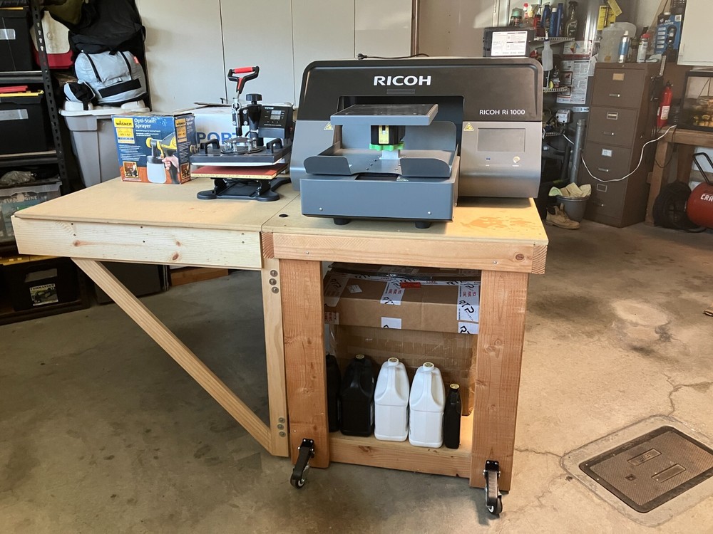 Ricoh RI-1000 DTG printer plus additional equipment