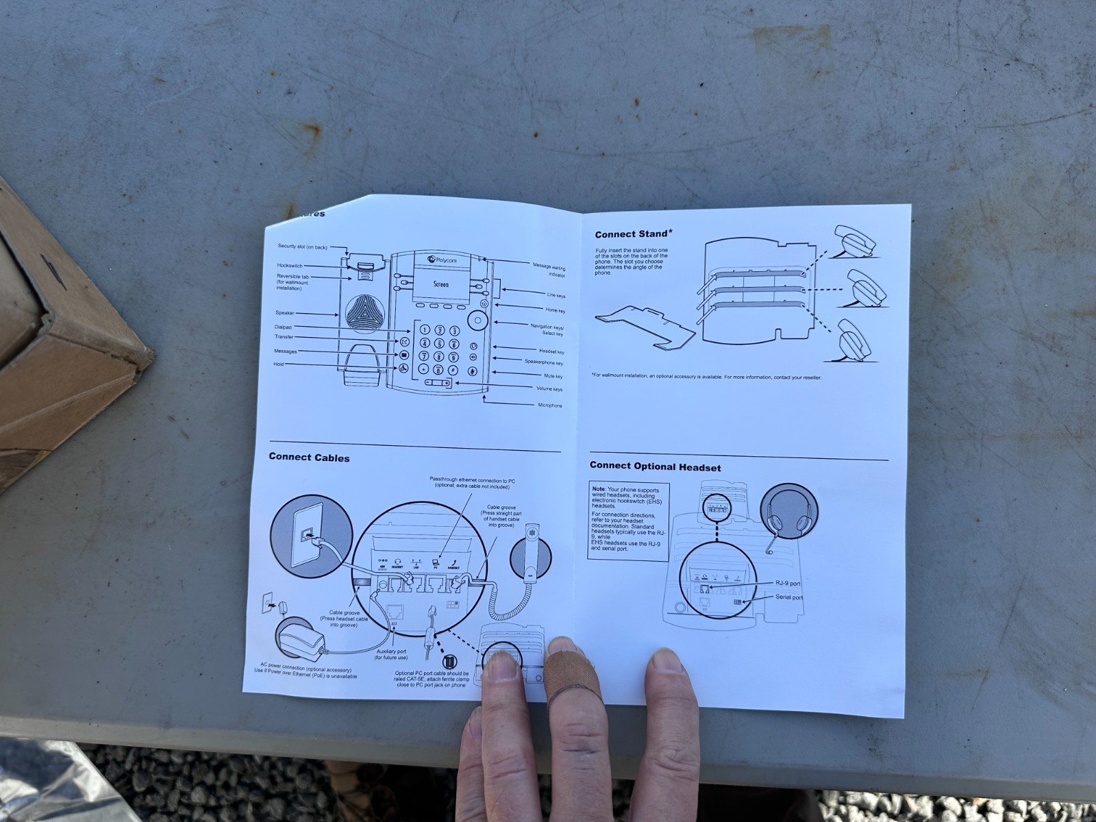 Polycom VVX410 Gigabit IP Phone w/Power supply, anti-twist handset connector