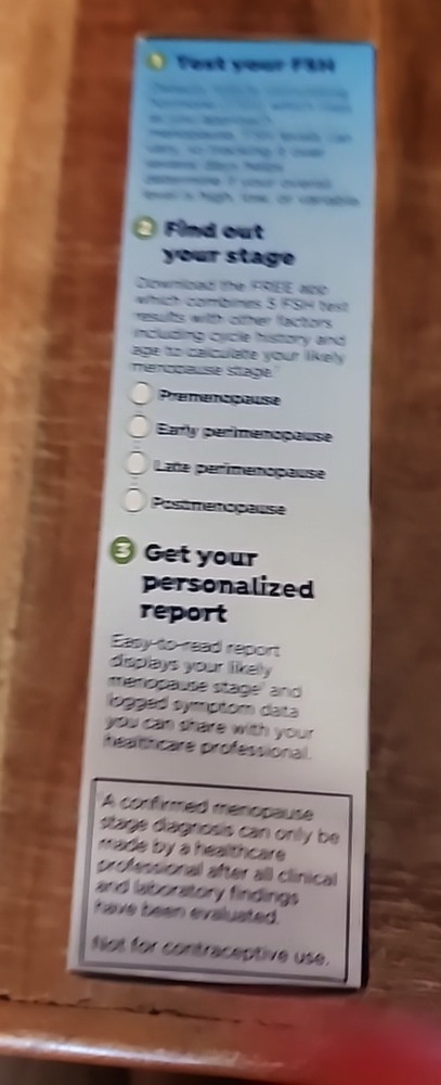Menopause Stage Indicator 5 Test Sticks Test New Clearblue