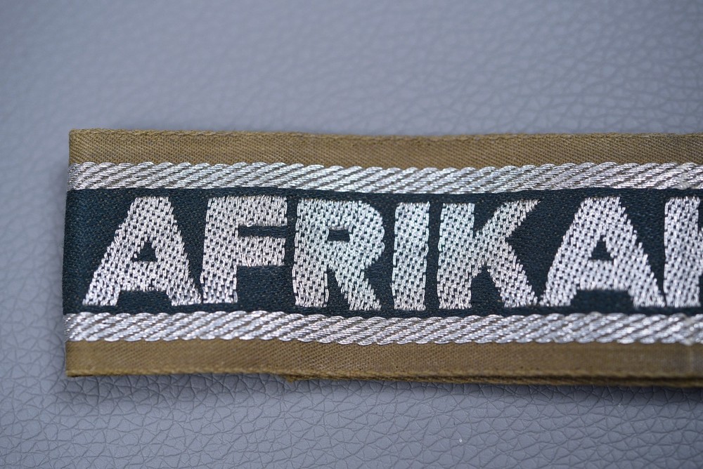 WWII GERMAN 'AFRIKAKORPS' CUFF TITLE