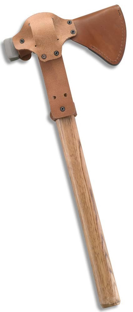 CRKT Woods Chogan Tomahawk Sheath: Full Grained Leather, Multiple Snaps, Belt...