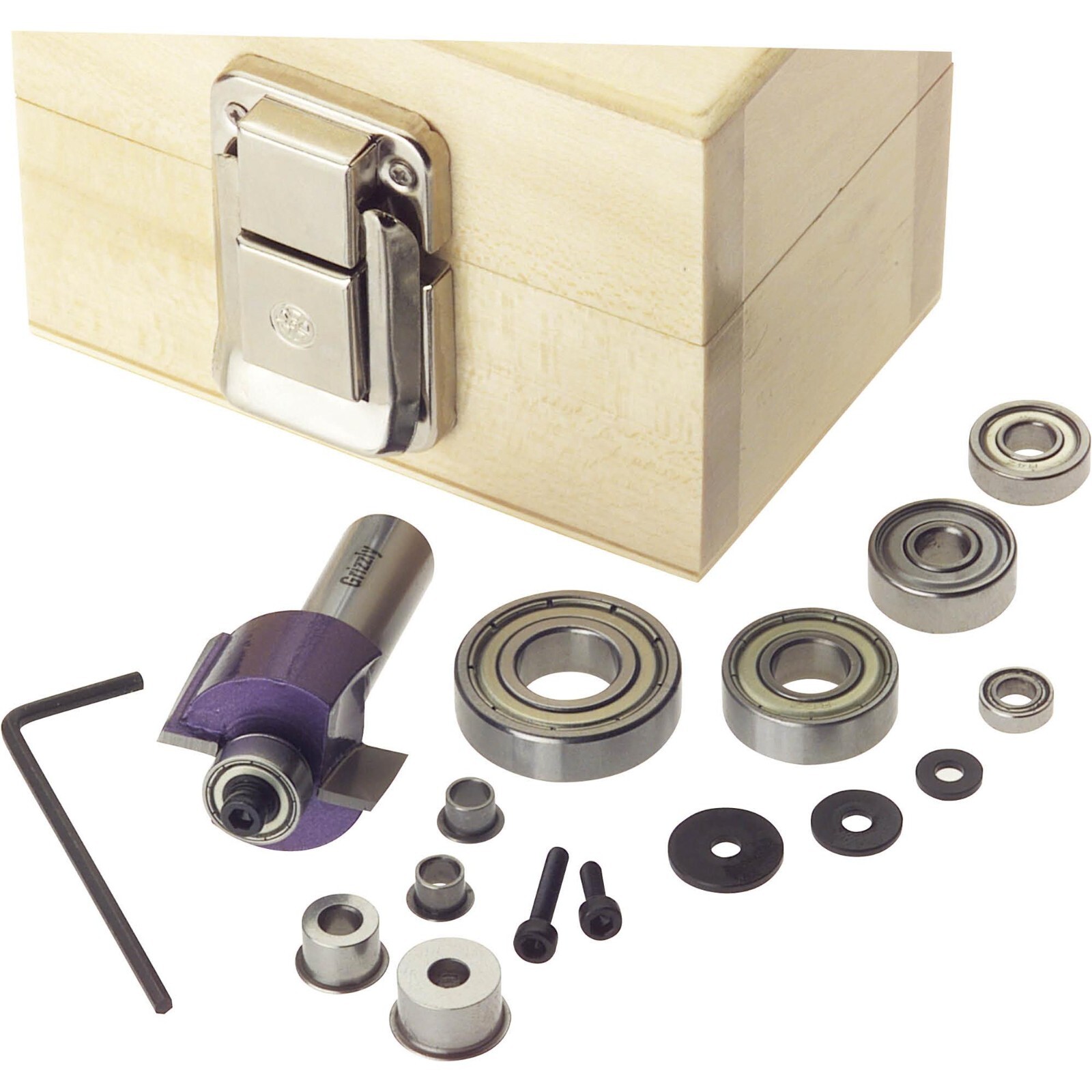 Deluxe Rabbeting Set 2, 1/2" Shank, Grizzly H5547 BRAND NEW