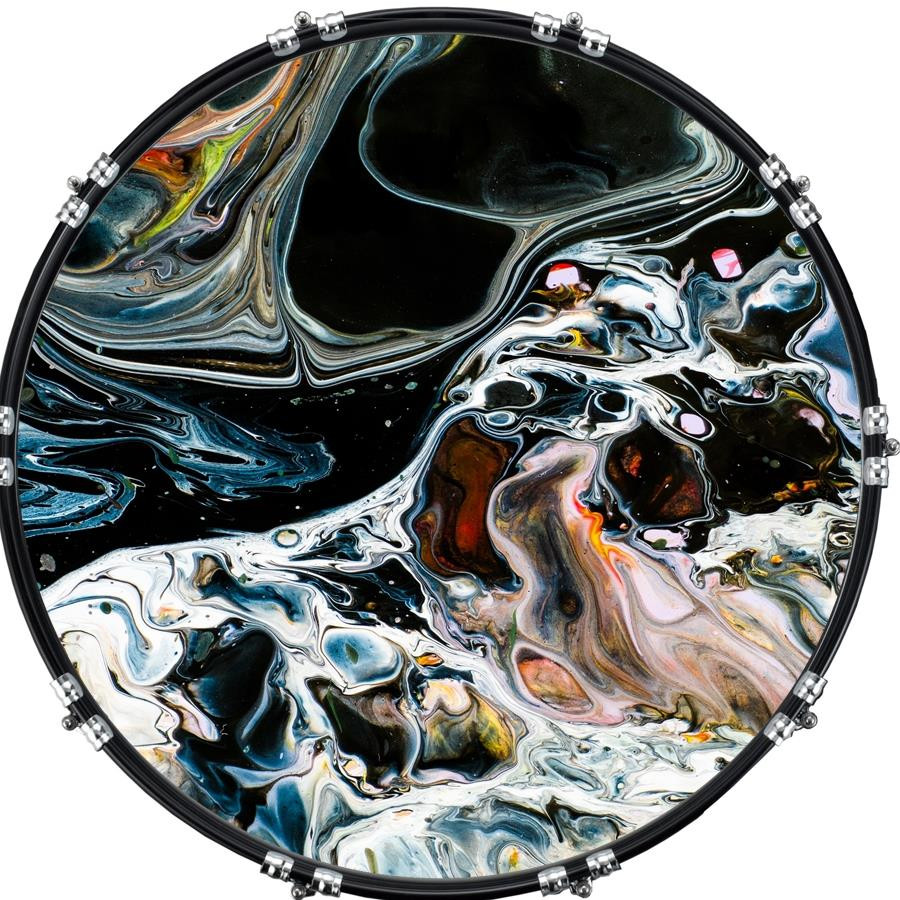 20" Custom Bass Kick Drum Front Head Graphic Graphical Abstract 53