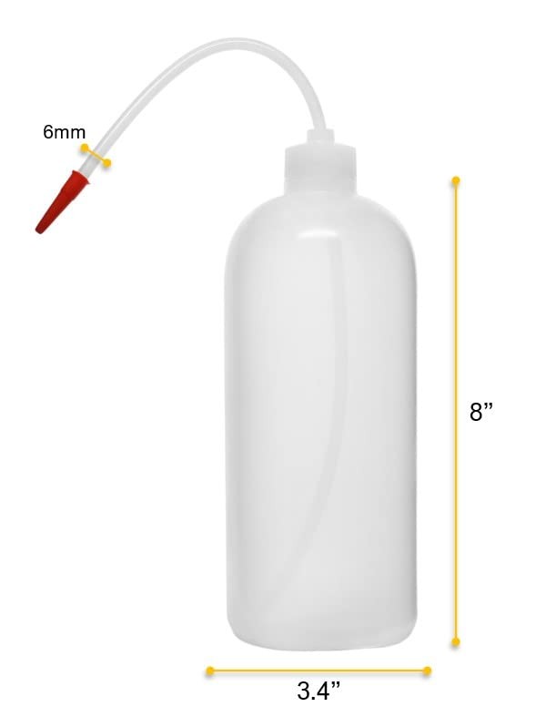 EISCO Wash Bottle, 1000ml - Polyethylene - Translucent, 33.8 Ounces
