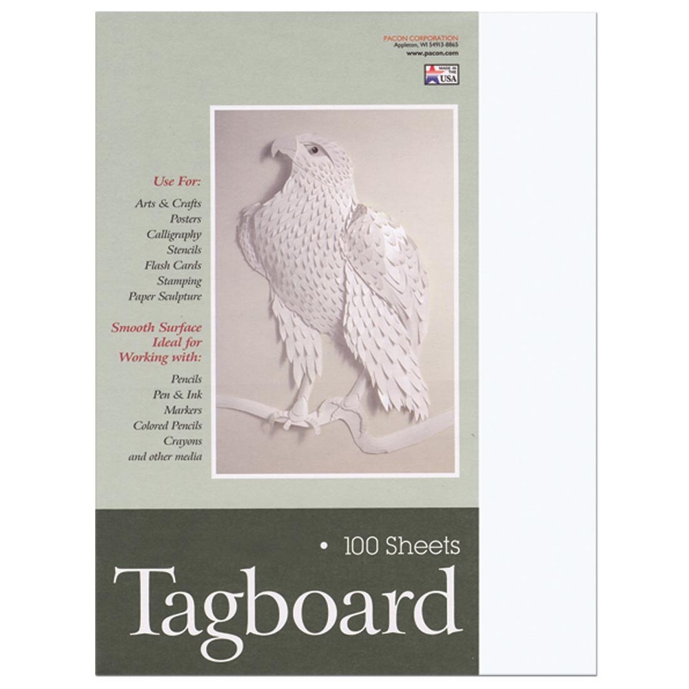 Pacon Tagboard White Medium Weight 12x18"