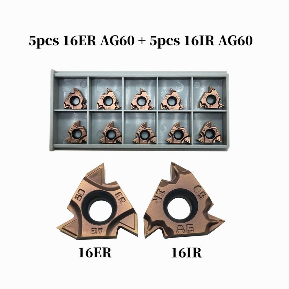 Zouzmin Lather Threading Tool Bit Set External Internal Threading Boring Bars...