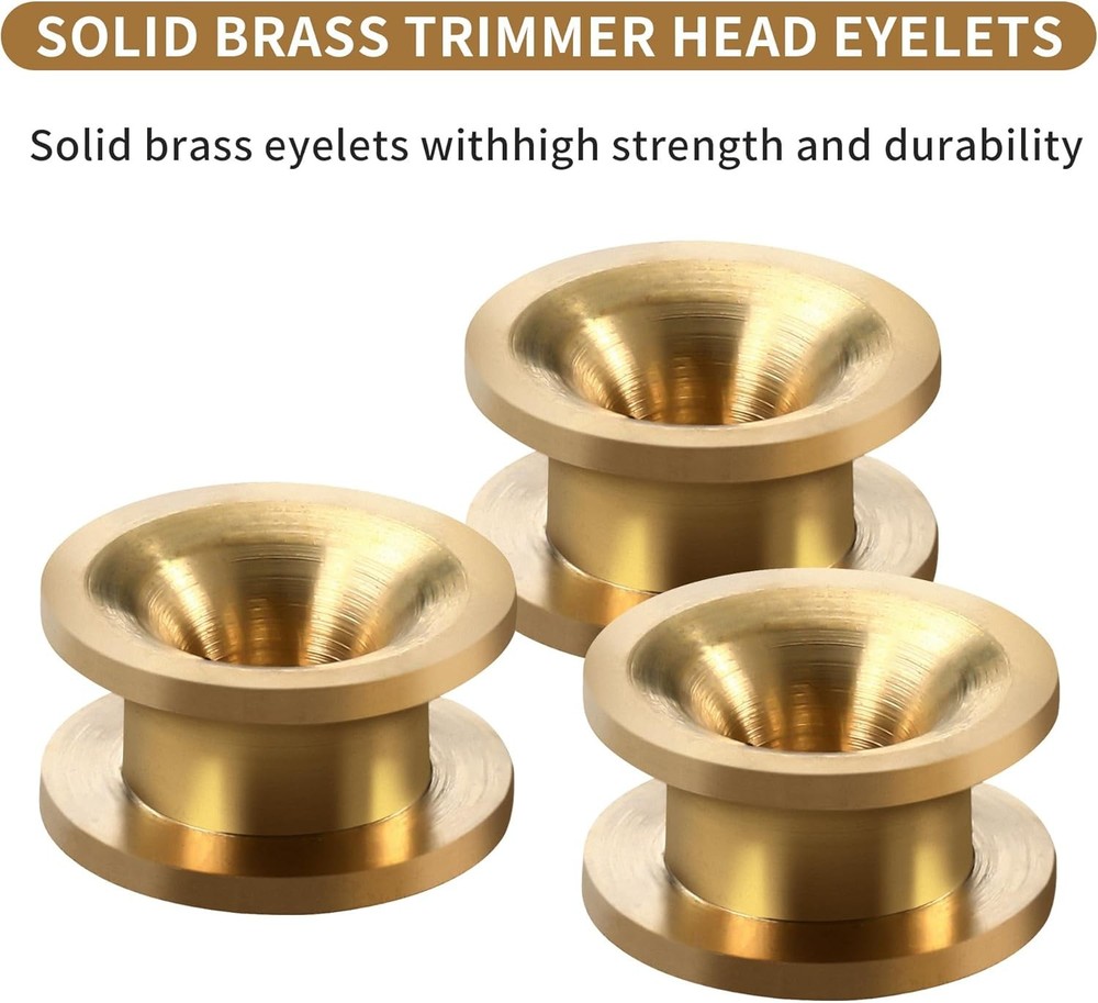 Universal String Trimmer Head Eyelets - 20 Pack Brass Weed Eater 20 Pieces