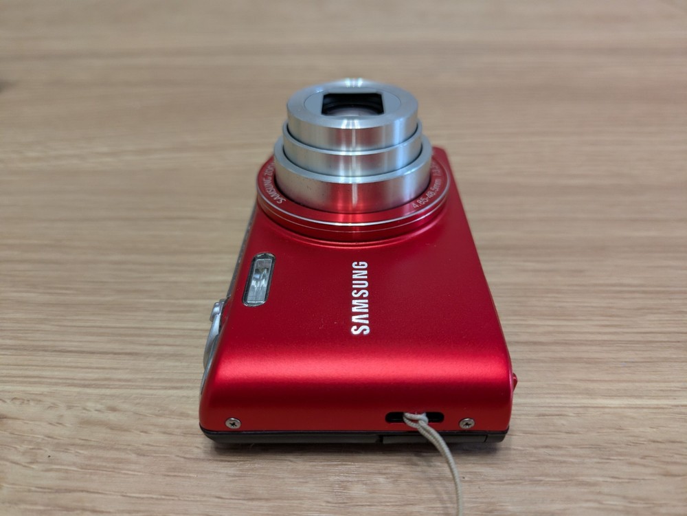Samsung Digital Camera PL221 16.0MP Red Tested - Boxed with Charging Cable, Case