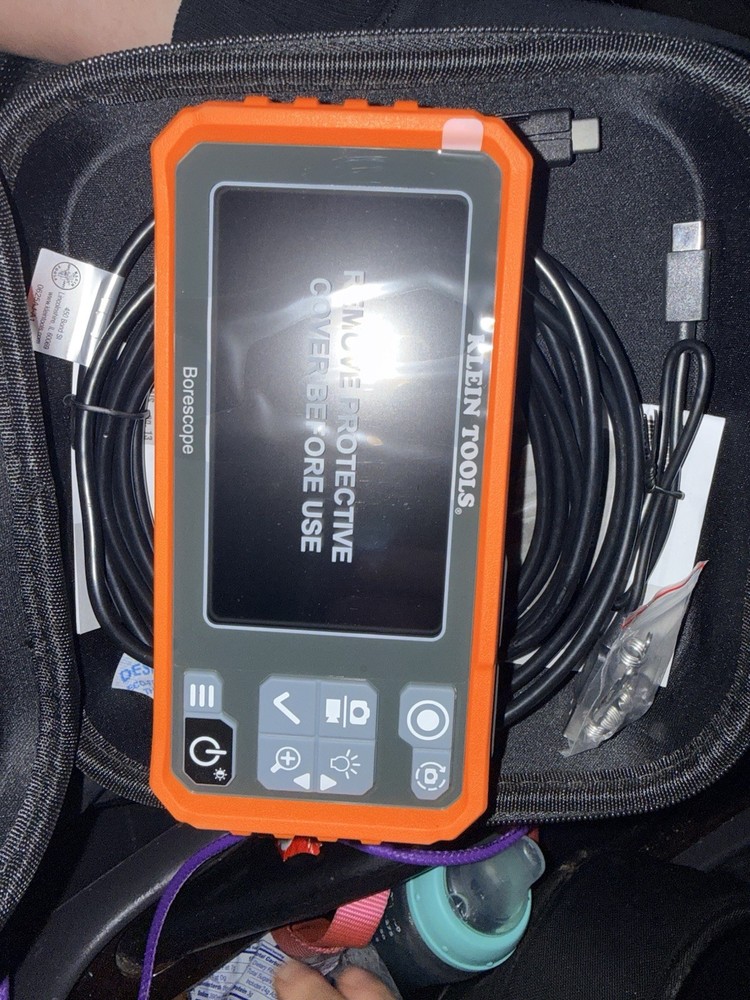 Klein Tools Borescope Inspection Camera with LCD Display and Cable