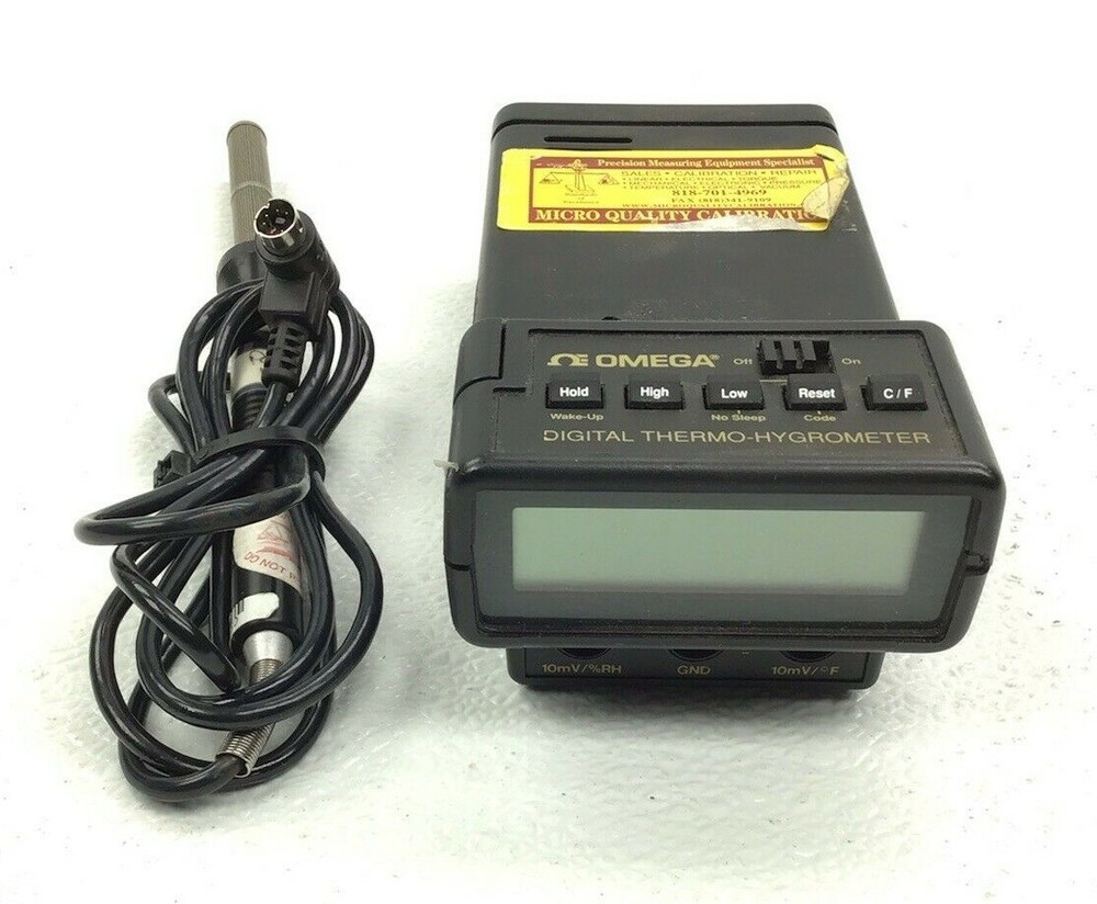OMEGA RH411 DIGITAL THERMO-HYGROMETER WITH PROBE