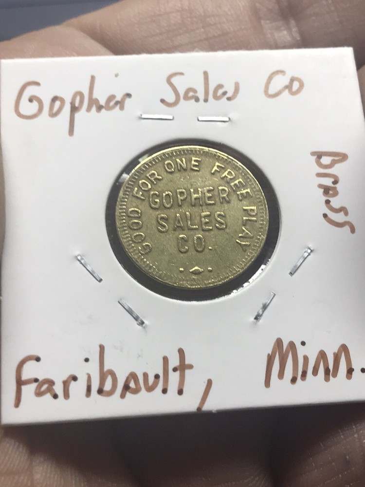 Arcade Token- Gopher Sales Co - Faribault, Minnesota