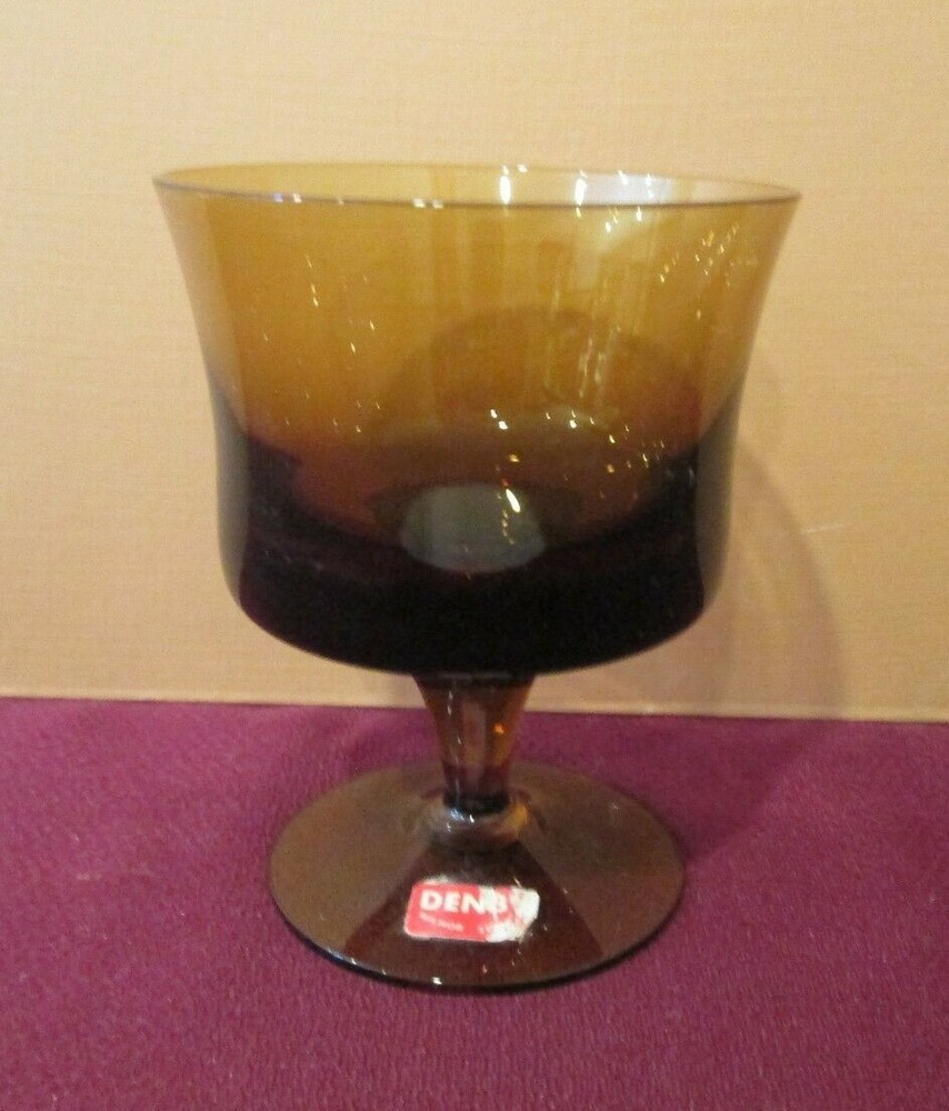 DENBY ARABESQUE BROWN SHERBET - 4 1/4"  0101C