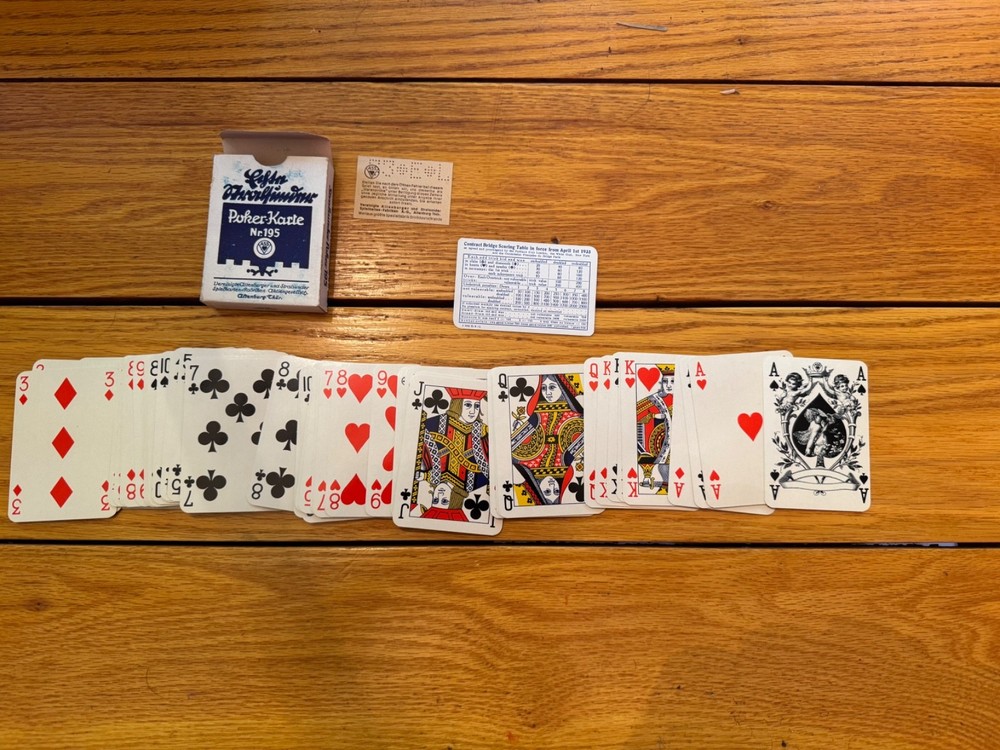 WWII GERMAN ORIGINAL PLAYING CARDS