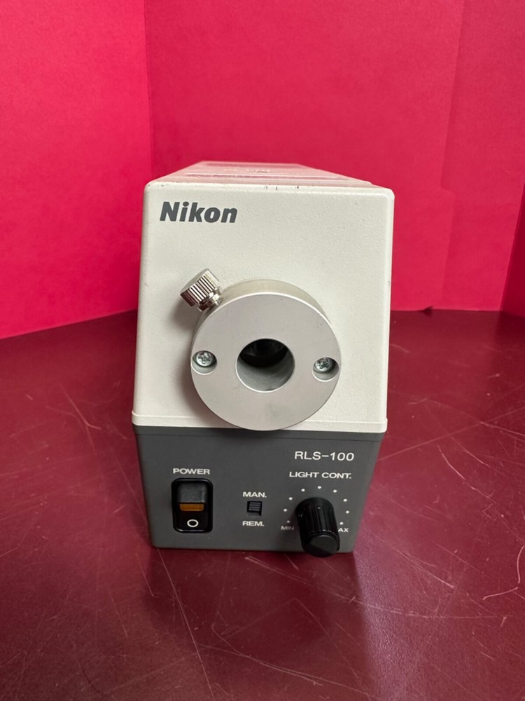 AS IS POWERS ON Nikon RLS-100 Microscope Halogen Light Source