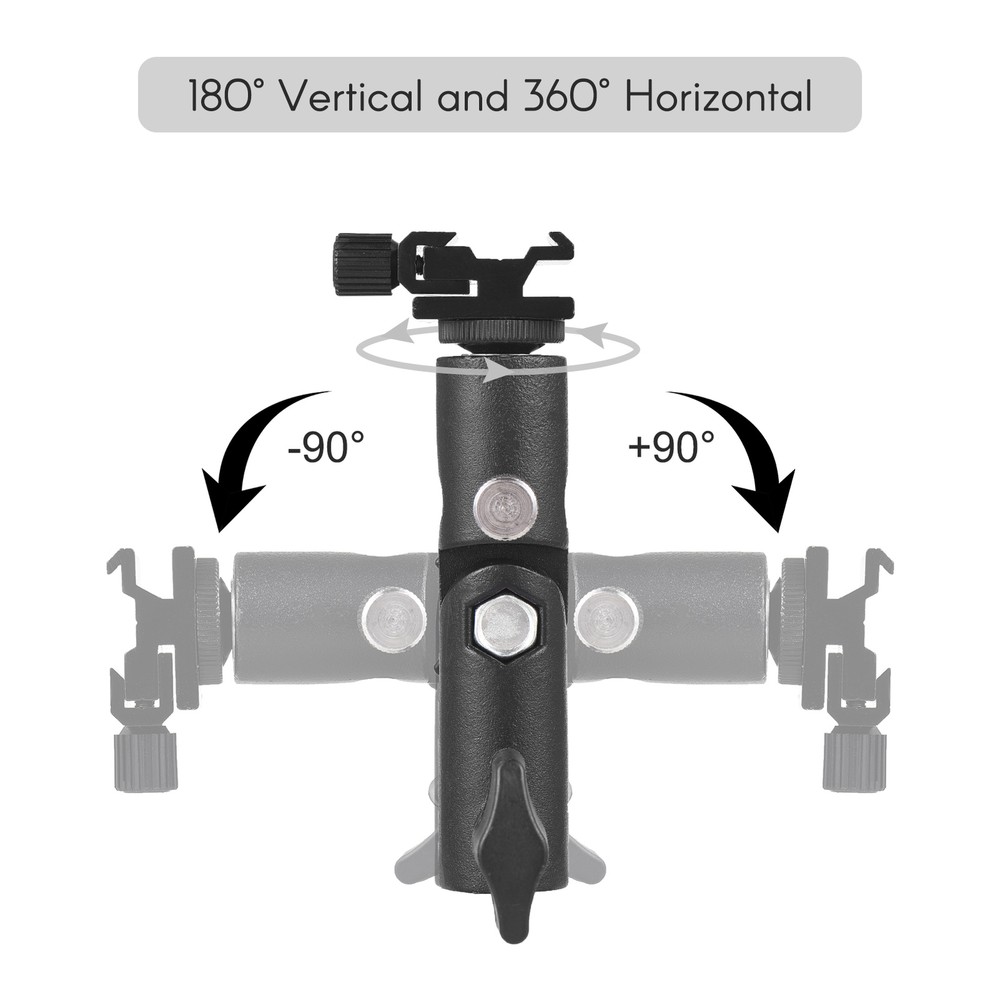 Flash Mount Speedlite Swivel Bracket Flash Stand Bracket with Cold O9T9