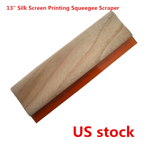 US 13" SilkScreen Printing Squeegee Scraper Scratch Board Waterbase-65 Durometer