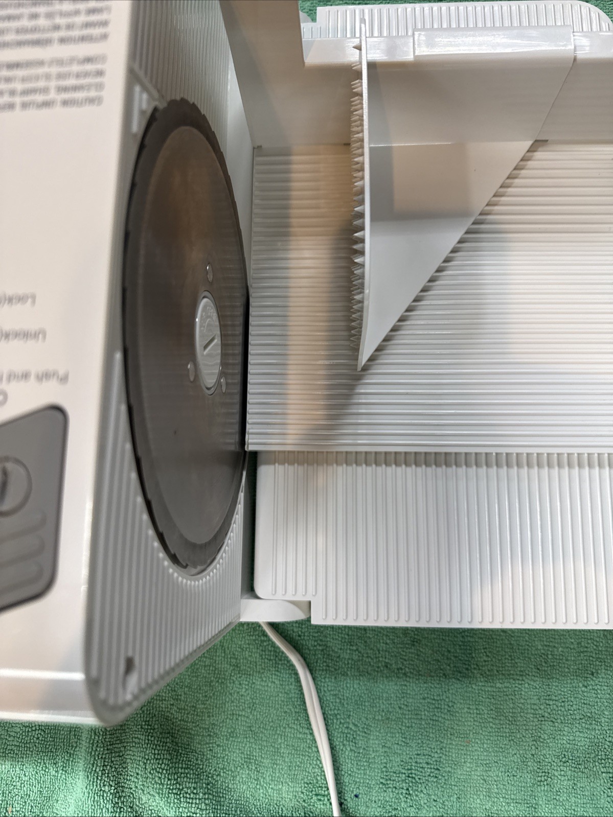 Rival Fold Up Food Slicer 1043-W Electric Portable Deli Style Meat and Cheese