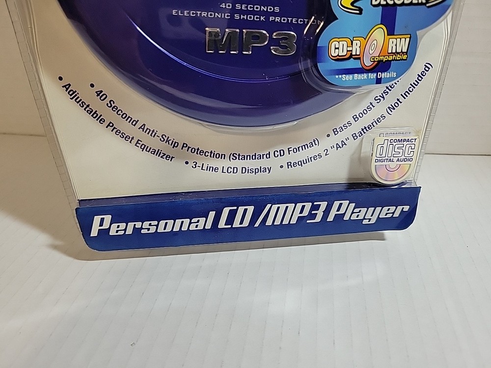 Audio Solutions MP3 Portable Compact Disc Player CD Model ATC-351 SEALED!!