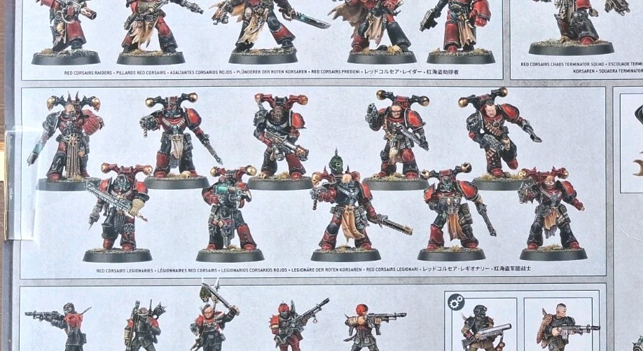 Chaos Space Marines Squad 10 Legionaries Warhammer 40K from Corsairs Maelstrom