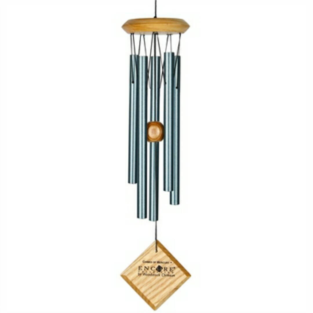 WOODSTOCK CHIMES OF MERCURY Verdigris WIND CHIME 14" NEW In Box FREE SHIPPING