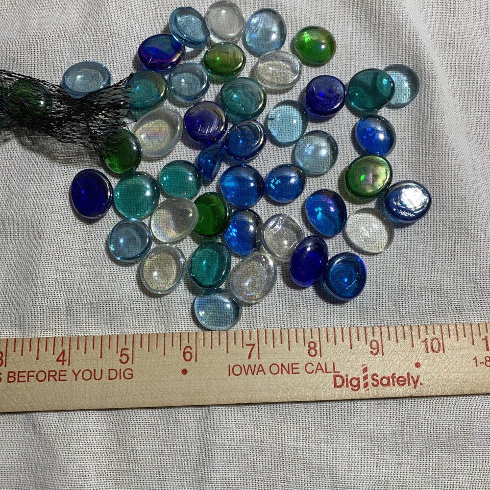 Flat Glass Marbles 3 Pounds