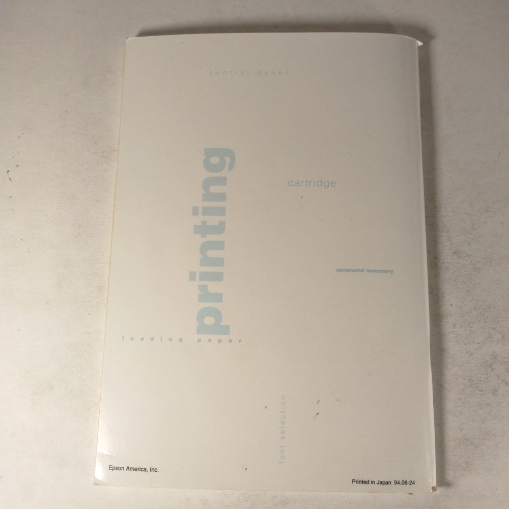 Epson Action Printer 3260 User's Guide Manual