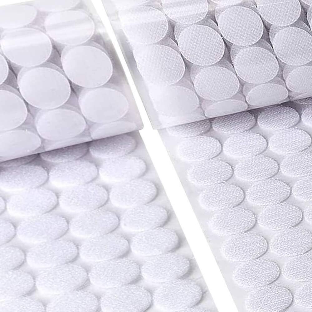 Nylon Hook & Loop Dots - 1000 Pcs Adhesive Circles for Creative Projects
