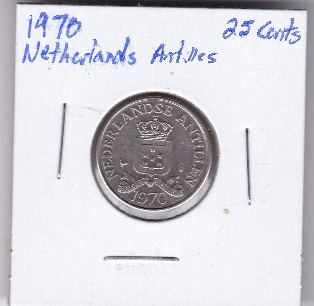 1970 Netherland Antilles 25 Cent