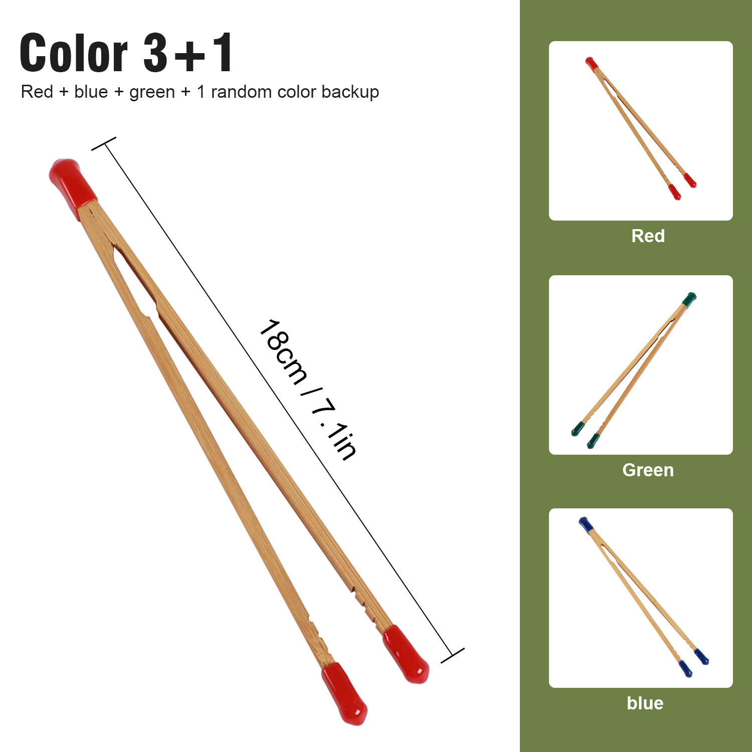 4x Bamboo Negative Film Tongs Darkroom Developing Processing Photo Equipment