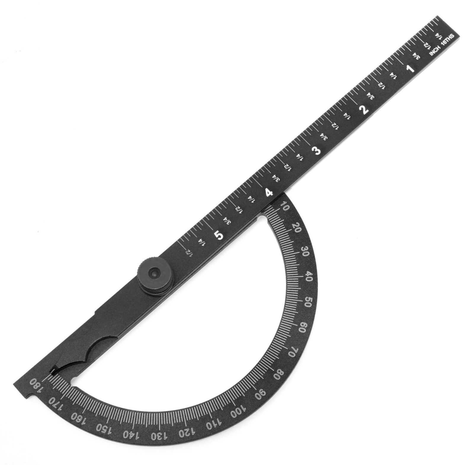 WEN ME512P Adjustable Aluminum Protractor & Angle Gauge with Laser Etched Scale