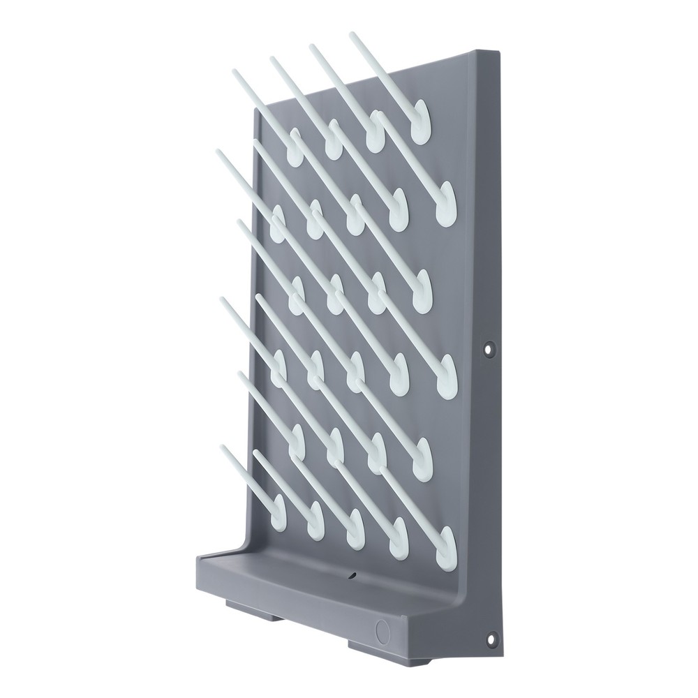 27 Pegs Laboratory Drying Rack Lab Draining Peg Board Rack Wall Mount PP