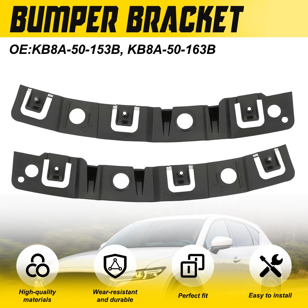 2Pcs Front Left & Right Bumper Bracket Support Mount For Mazda CX-5 2017 18-2021