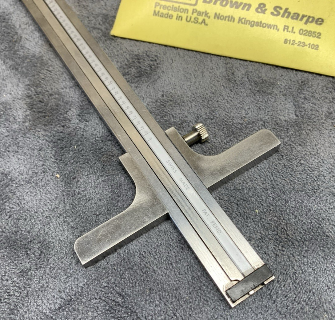 Brown & Sharpe Dial Caliper Depth Gage Attachment 599-579-25 (NOS)