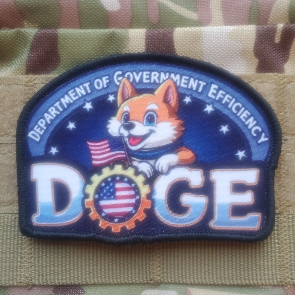 DOGE - MUSK Tactical Morale Patch Hook and Loop