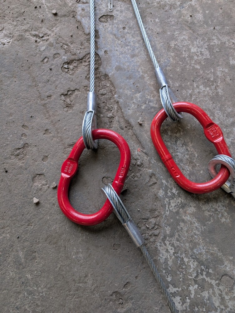 Wire Rope Brother Winch Recovery Trailer Strap - Even Pull System 3 Master Links
