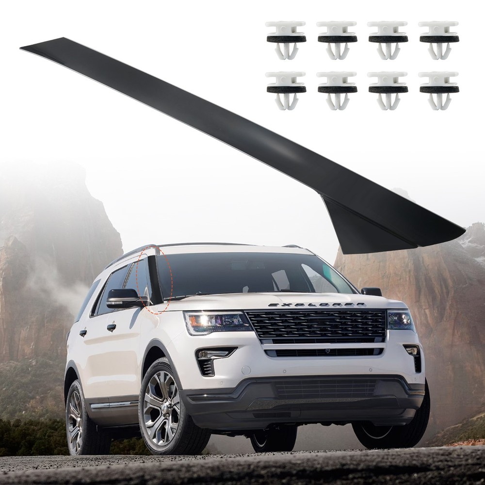1X Right Passenger Side Outer A-Pillar Molding Trim Kit For 11-19 Ford Explorer✅
