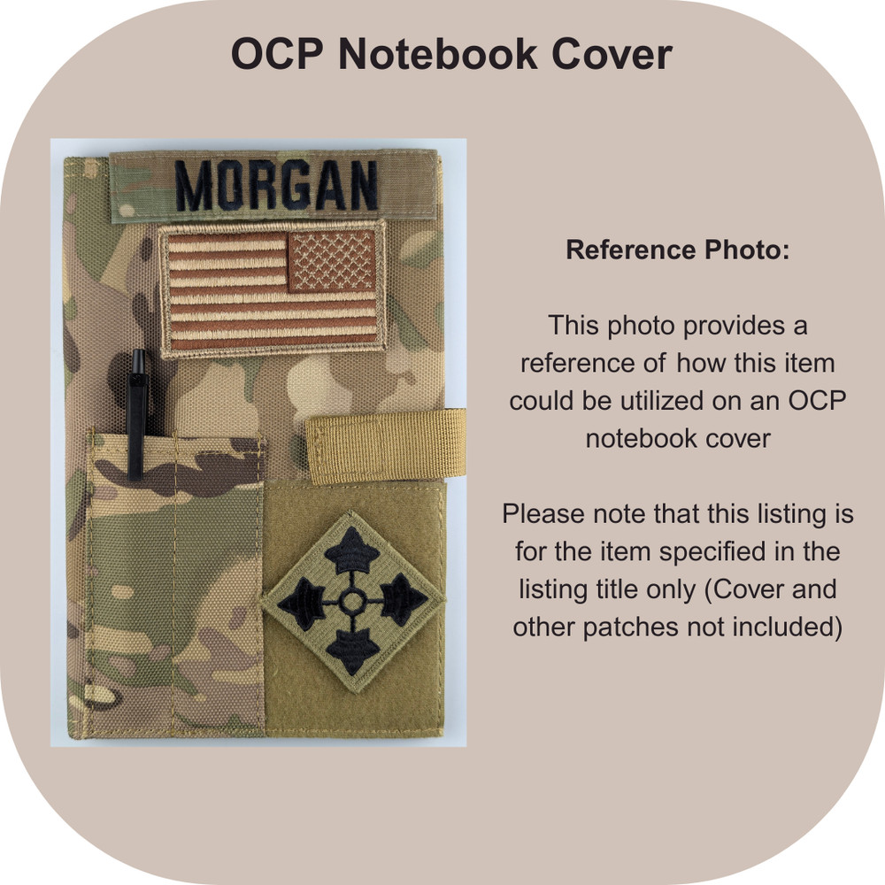 Reverse American Flag Patch - Subdued Desert Sand Tan - Hook - Tactical Patch