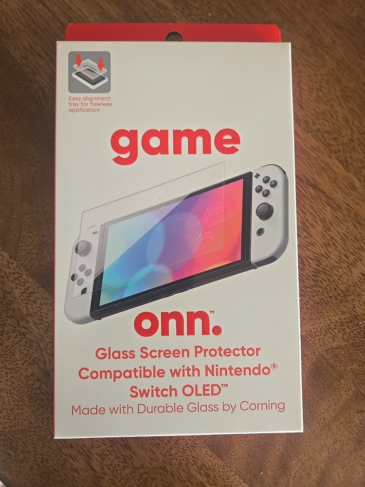Onn. Corning Glass Screen Protector for Nintendo Switch OLED