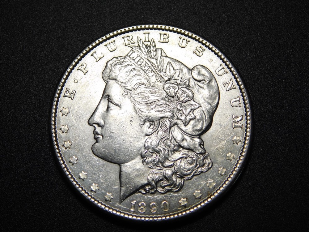 OLD SILVER US COINS 1890 MORGAN DOLLAR