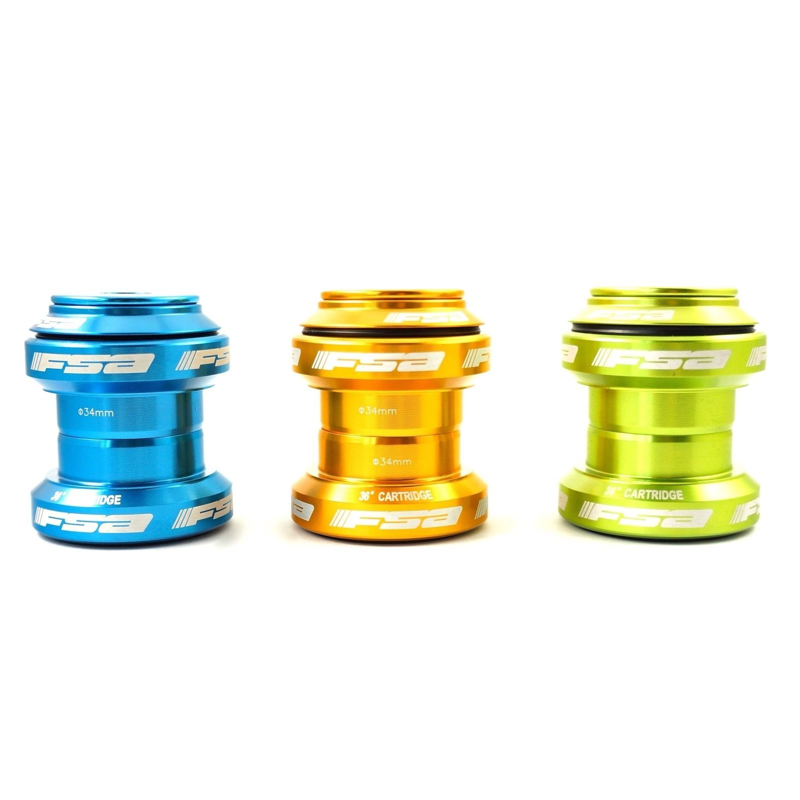 FSA Orbit MX Threadless Bike Headset 1-1/8" W/Top Cap 34mm (6 colors)