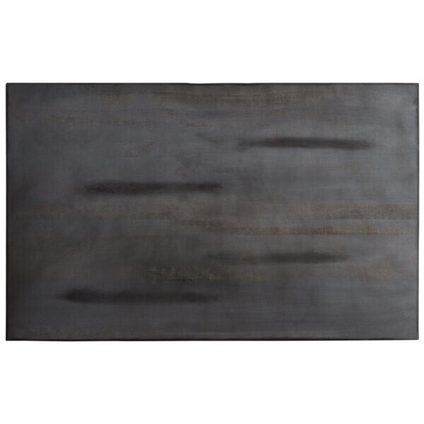 30" x 48" Rectangular Solid Wood Live Edge Restaurant Table Top in Gray Wood