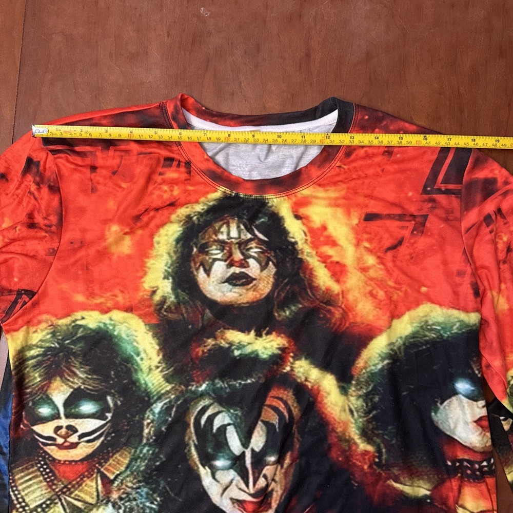 Long Sleeve KISS Band Shirt Size XL