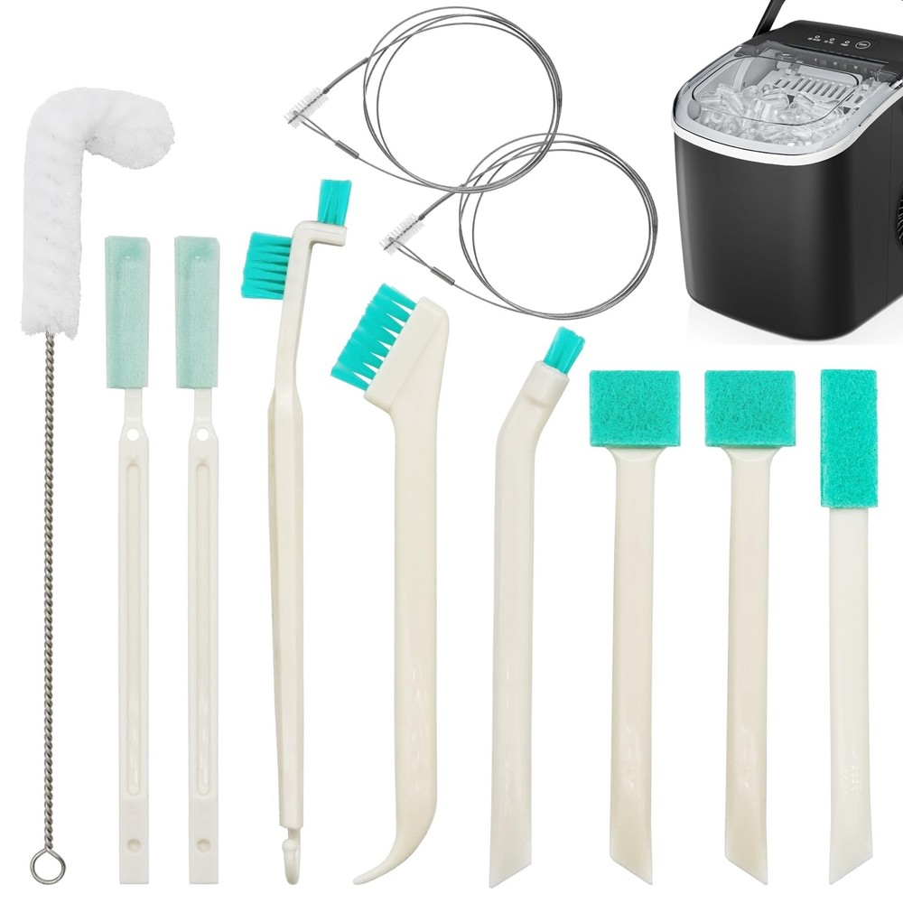 10 Pcs Ice Machine Cleaning Brush Kit, Maker Cleaner Tools Multicolor