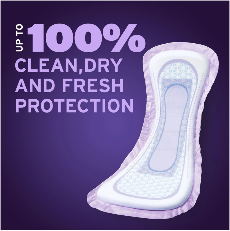 Poise Overnight Incontinence & Postpartum Pads8 Drop Extra Coverage, 72 Count