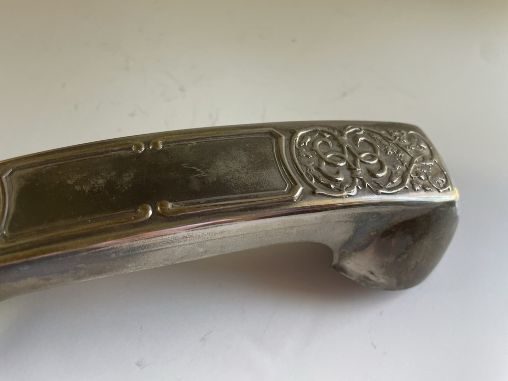 Vintage Rotary Phone Handset Receiver Leonard Silver Plate Victorian Pattern