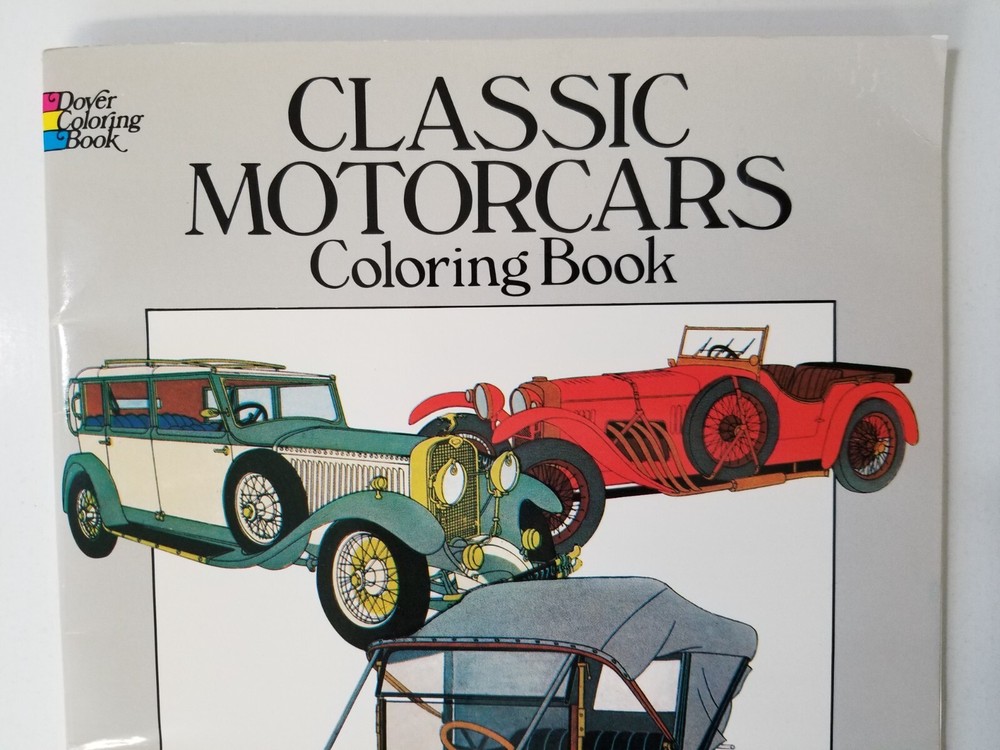 Classic -Motorcars- Coloring Book
