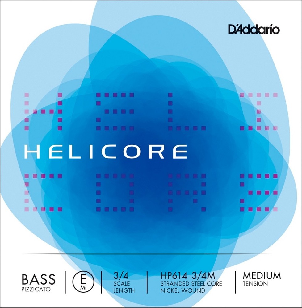 D'Addario Helicore Pizzicato Series Double Bass E String 3/4 Size Medium