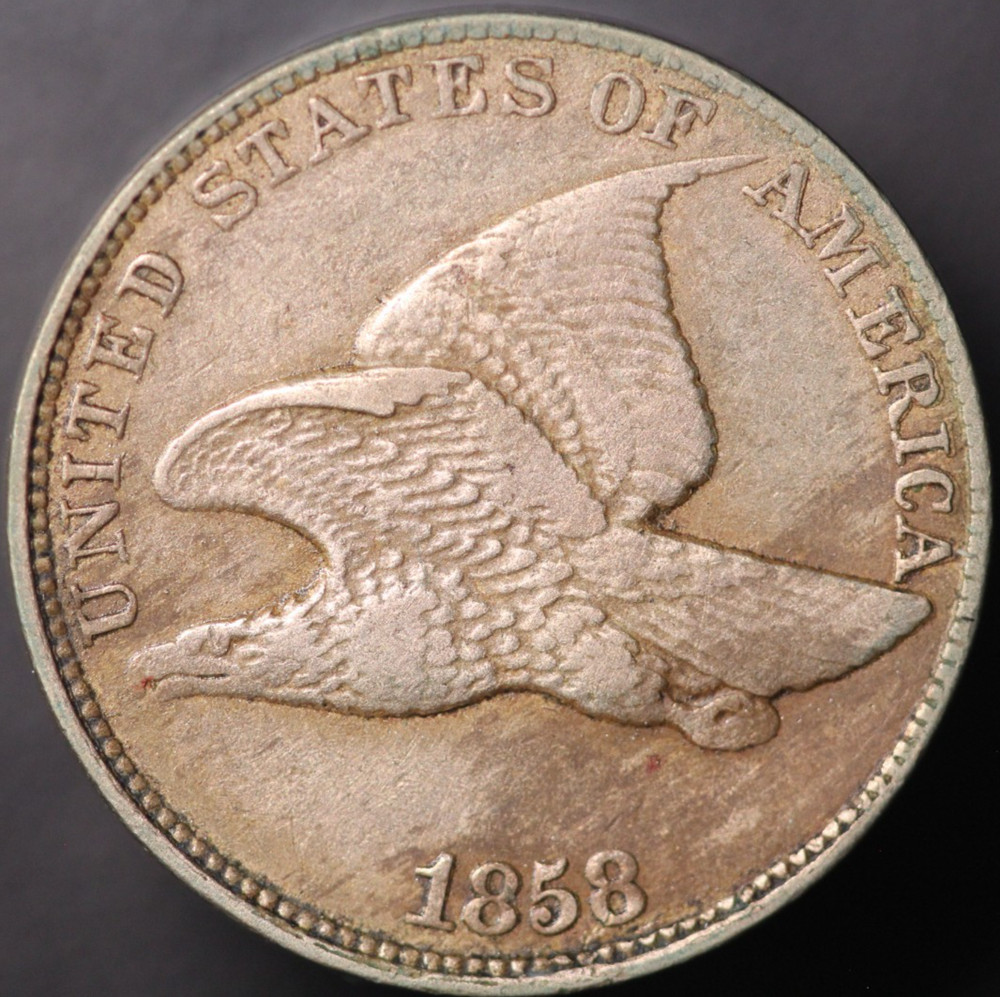 1858 FLYING EAGLE CENT | FRESH FROM AN OLD COLLECTION | LOT BB-784